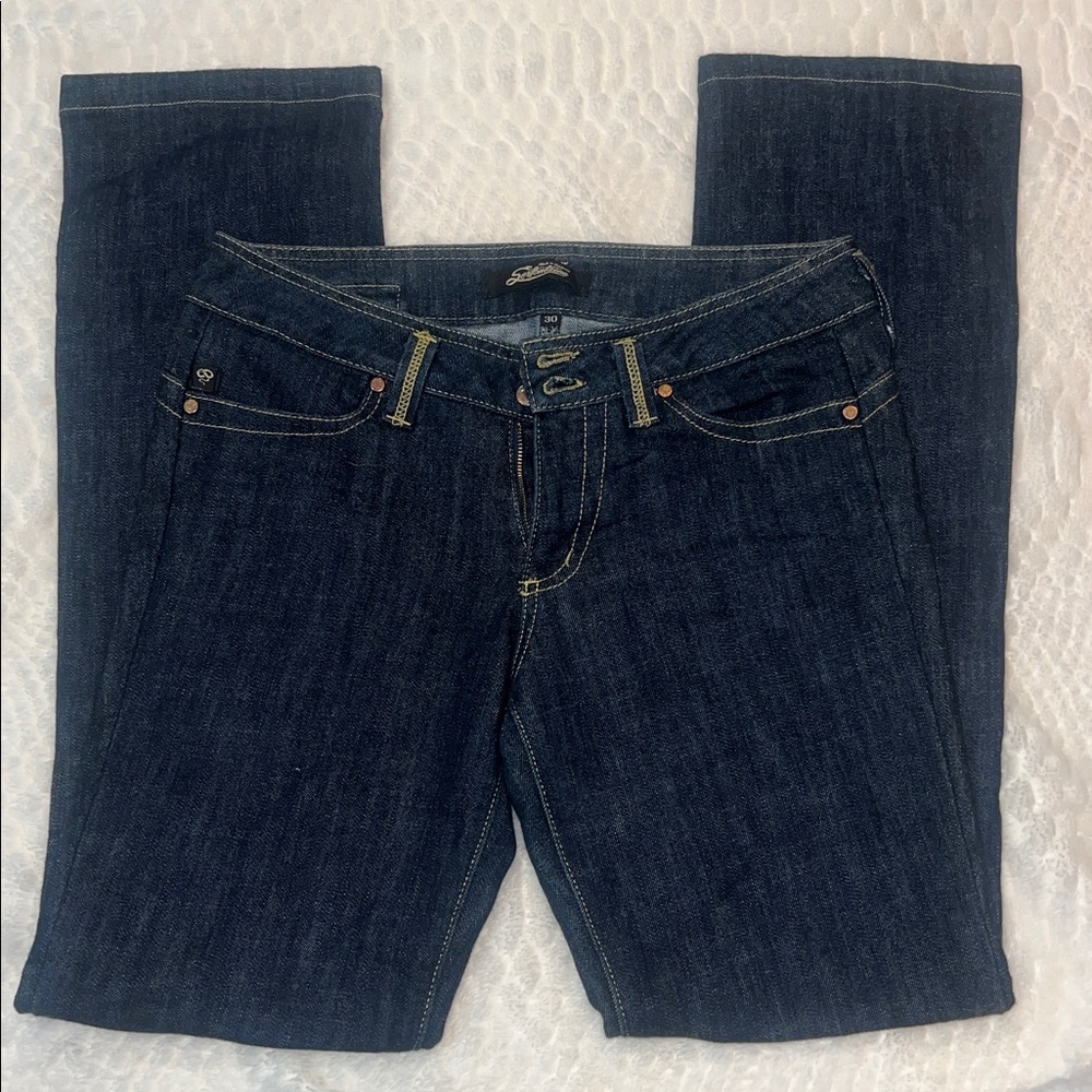VTG Y2K Serfontaine jeans size 30 dark blue denim
